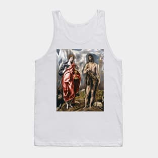 John the Baptist and John the Evangelist by El Greco Tank Top